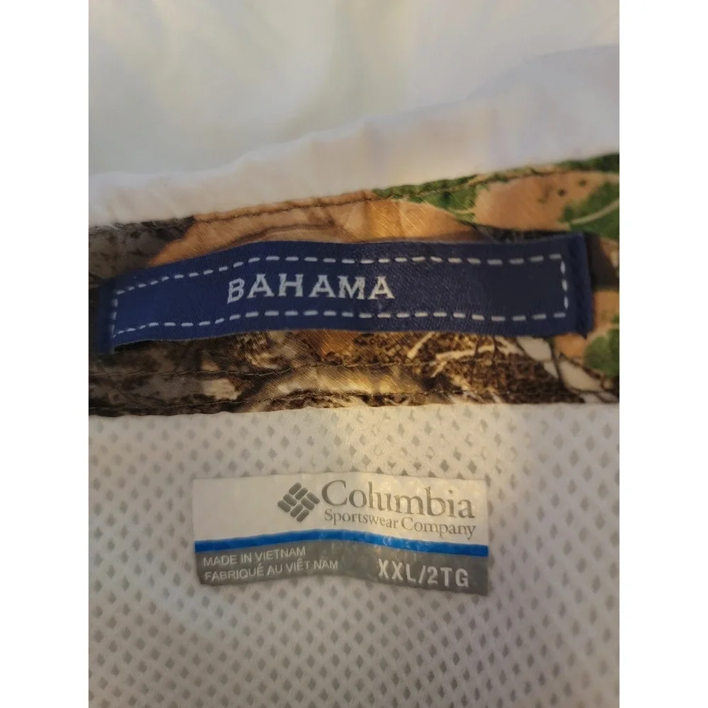 Columbia PFG Bahama Vent Fishing Shirt Mens XXL‎ White Short Sleeve Omni Shade